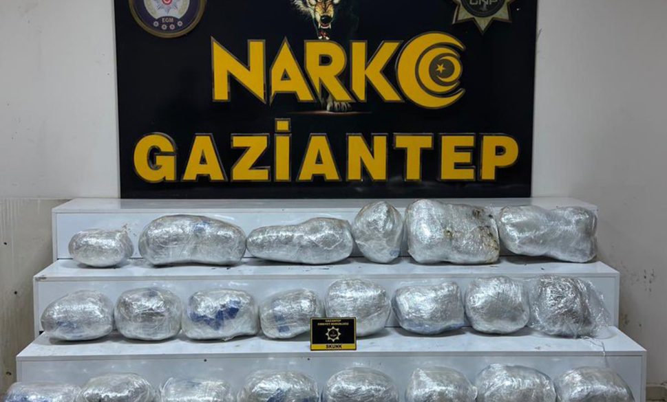 26 kilogram skunk ele geçirildi