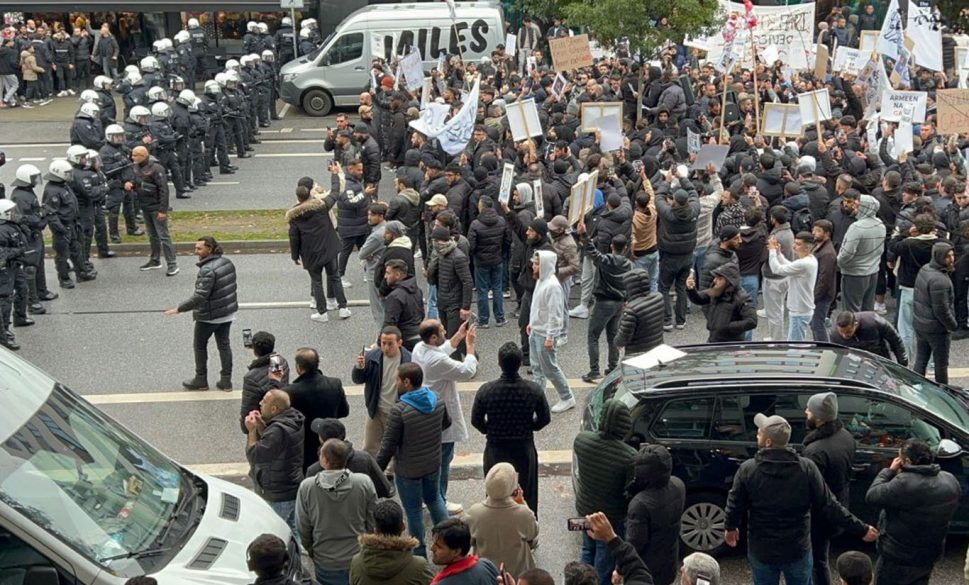 polis “filistin’e destek” gösterisine saldırdı