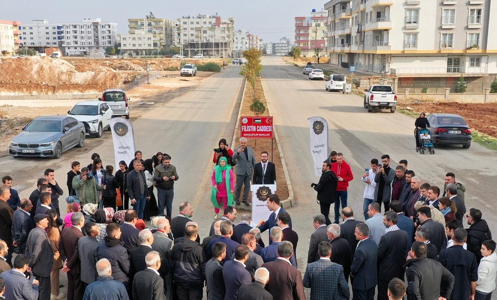 midyat’ta bir caddenin ismi filistin olarak değiştirildi