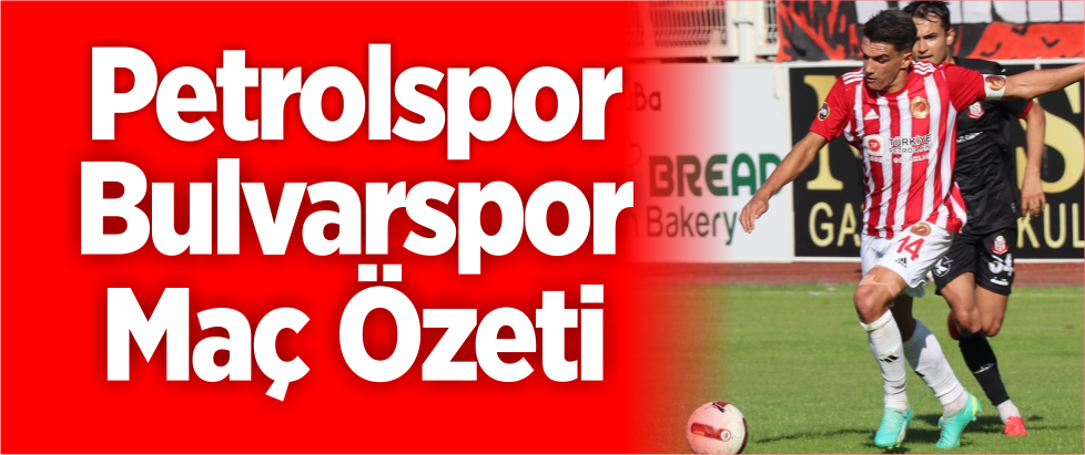 Batman Petrolspor 1 Bulvarspor 0 Maç Özeti