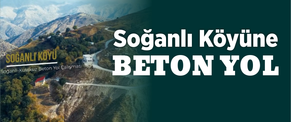 Soğanlı Köyüne Beton Yol