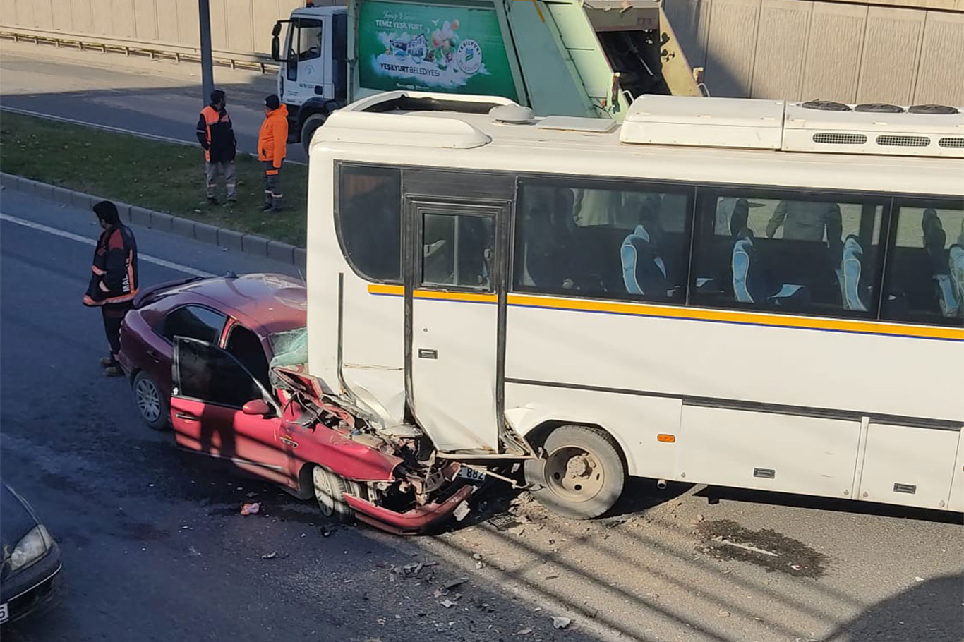 Malatya’da sürücüsünün direksiyon hakimiyetini