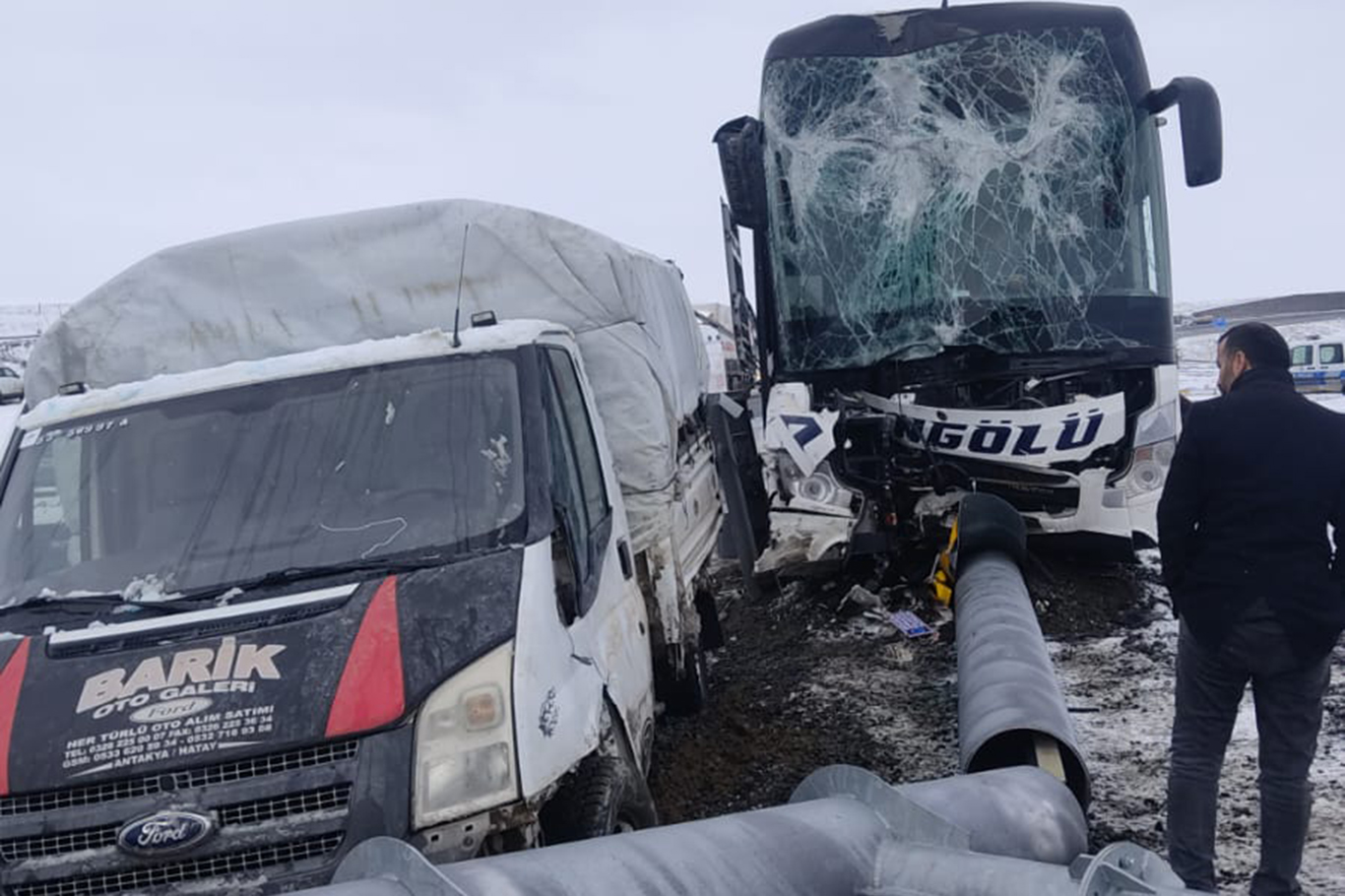 Ağrı’nın Hamur ilçesinde yolcu