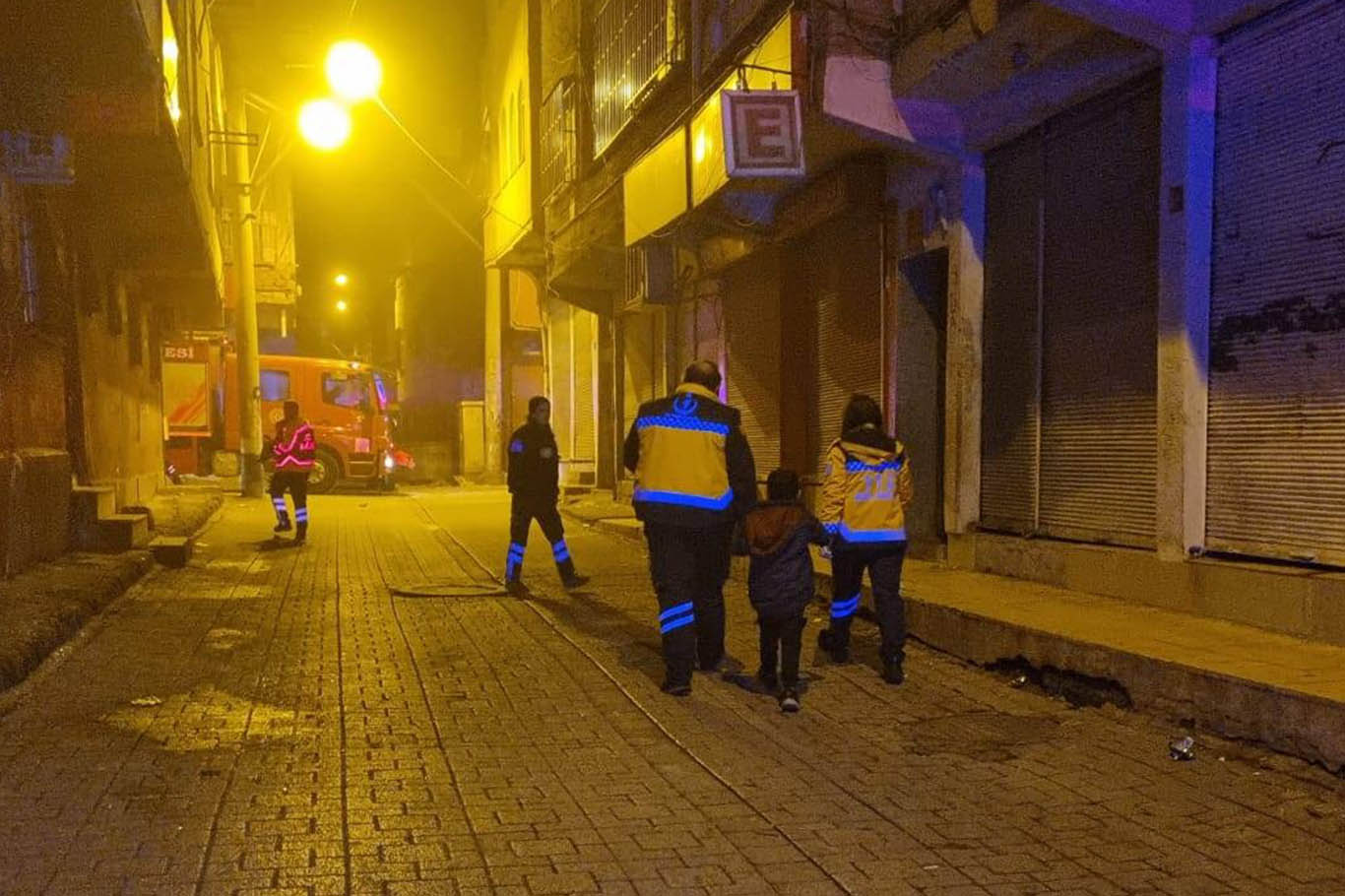 Diyarbakır’ın Bağlar ilçesinde, gece