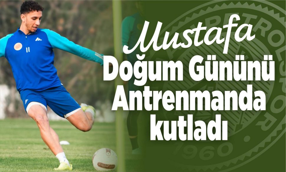 mustafa doğum gününü antrenmanda kutladı