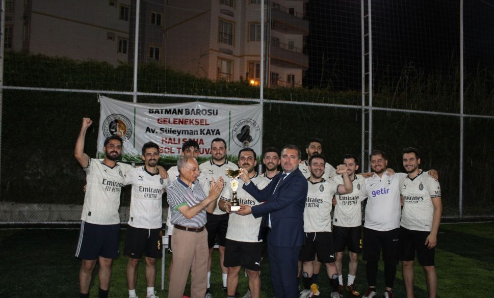 avukatların futbol turnuvası sona erdi