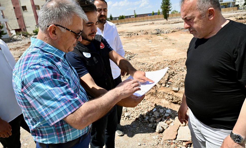 vali yazıcı yapımı devam eden inşaat alanlarını inceledi