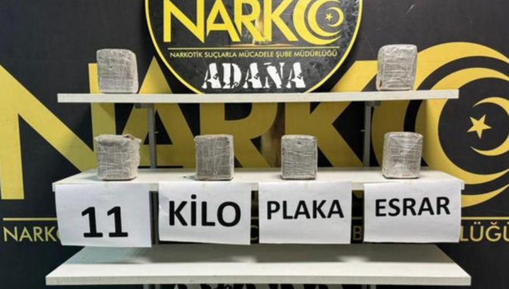 11 kilogram esrar ele geçirildi: 2 tutuklama