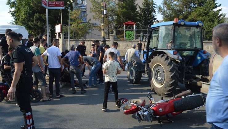 siirt’te motosiklet ile traktör çarpıştı: 2 kişi yaralandı