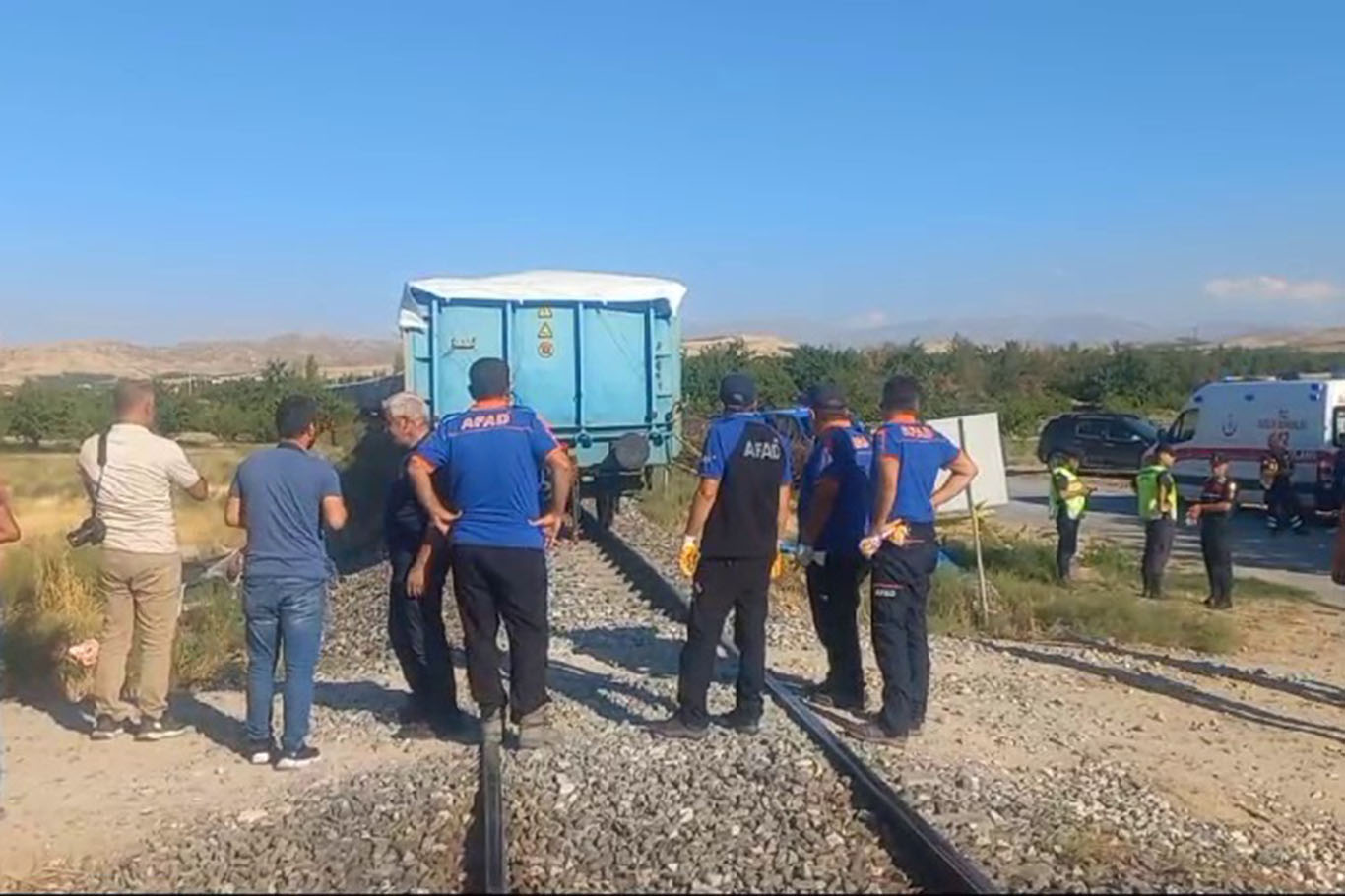 Malatya’da yük treninin çapa