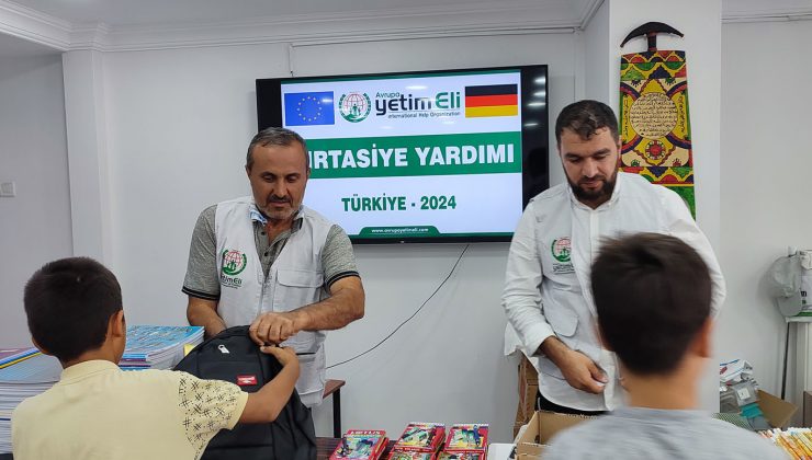 yetim ve öksüz öğrencilere kırtasiye yardımı