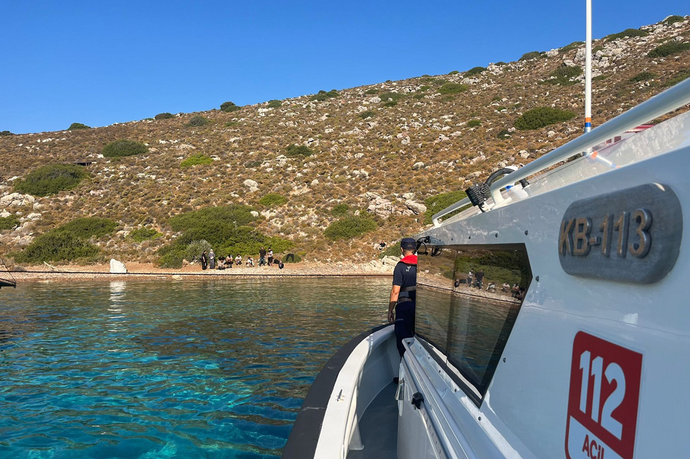 Muğla’nın Marmaris ilçesi açıklarında,