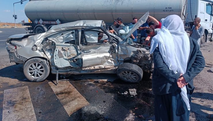 diyarbakır’da tir ile otomobil çarpıştı: 4 yaralı