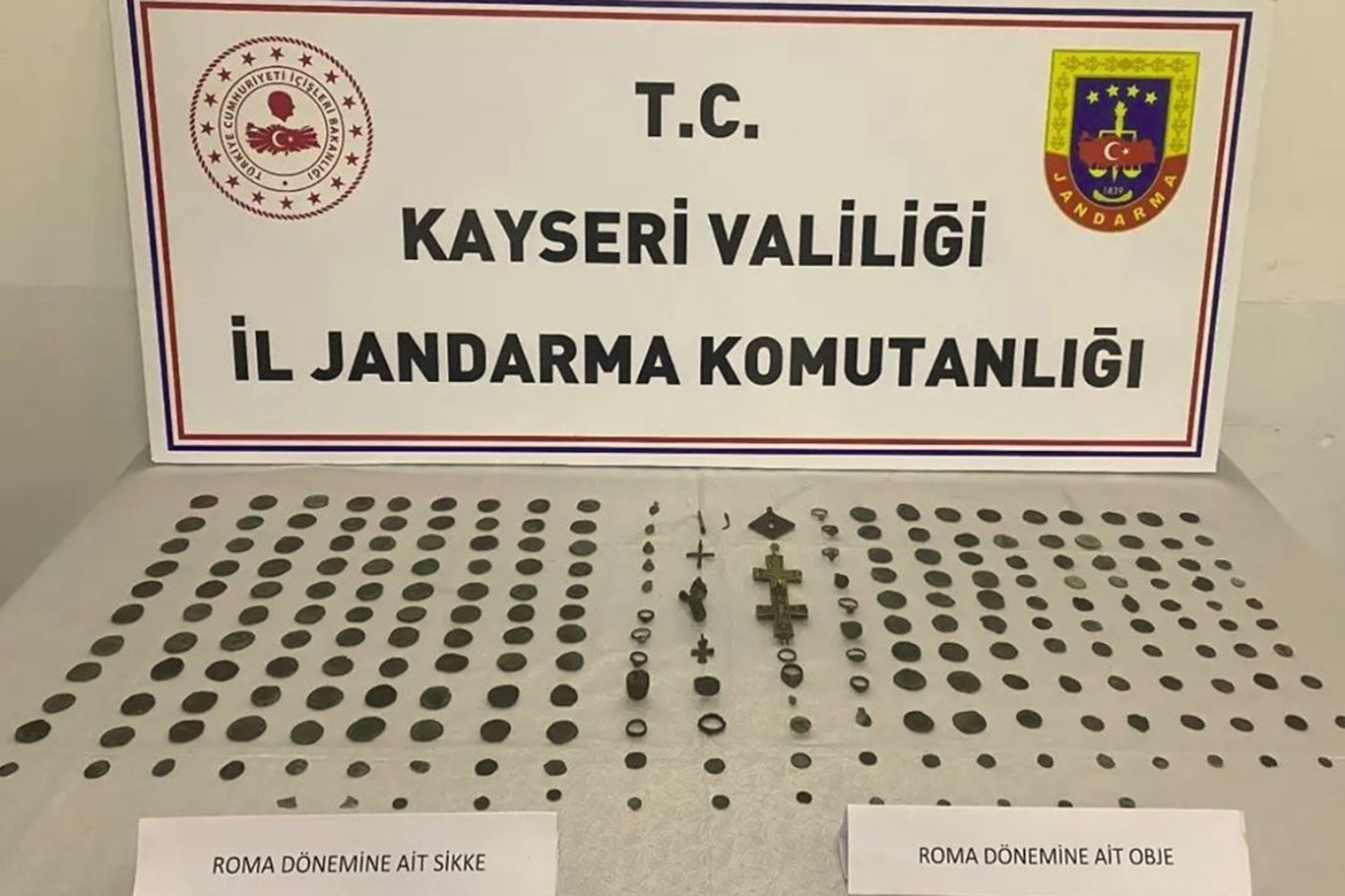 Kayseri’de tarihi eser kaçakçılığı