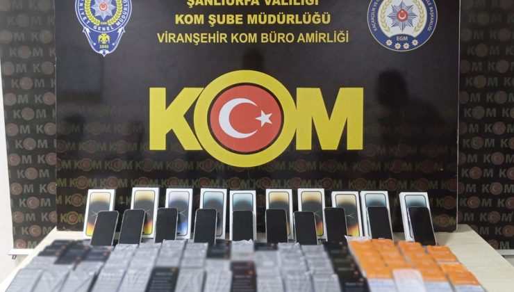 gümrük kaçağı cep telefonları ele geçirildi