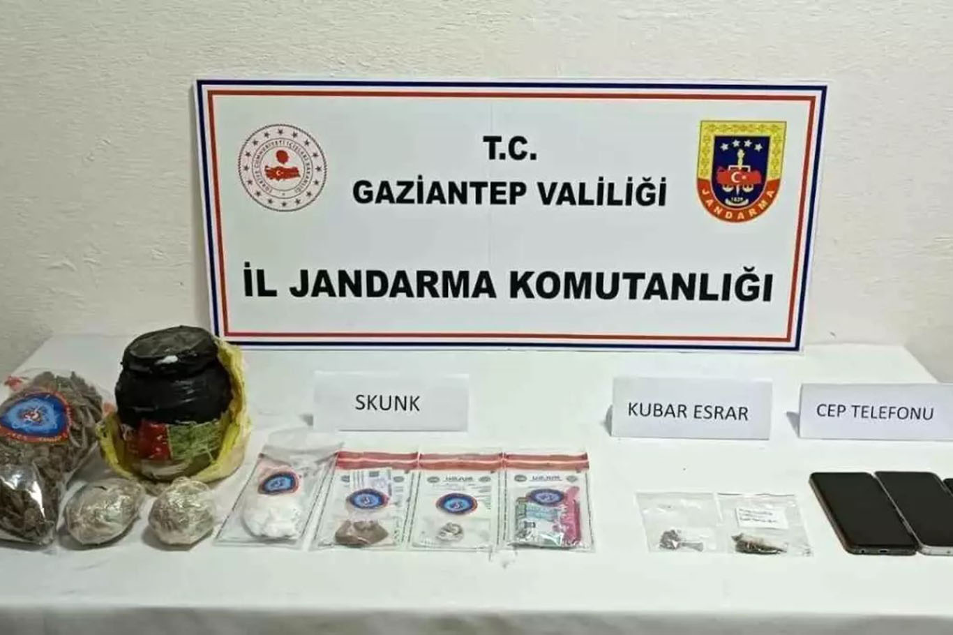 Gaziantep’te jandarma ekiplerince yapılan