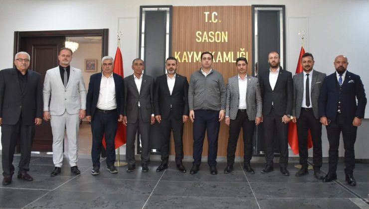 mhp’den yeni̇ atanan kaymakama zi̇yaret