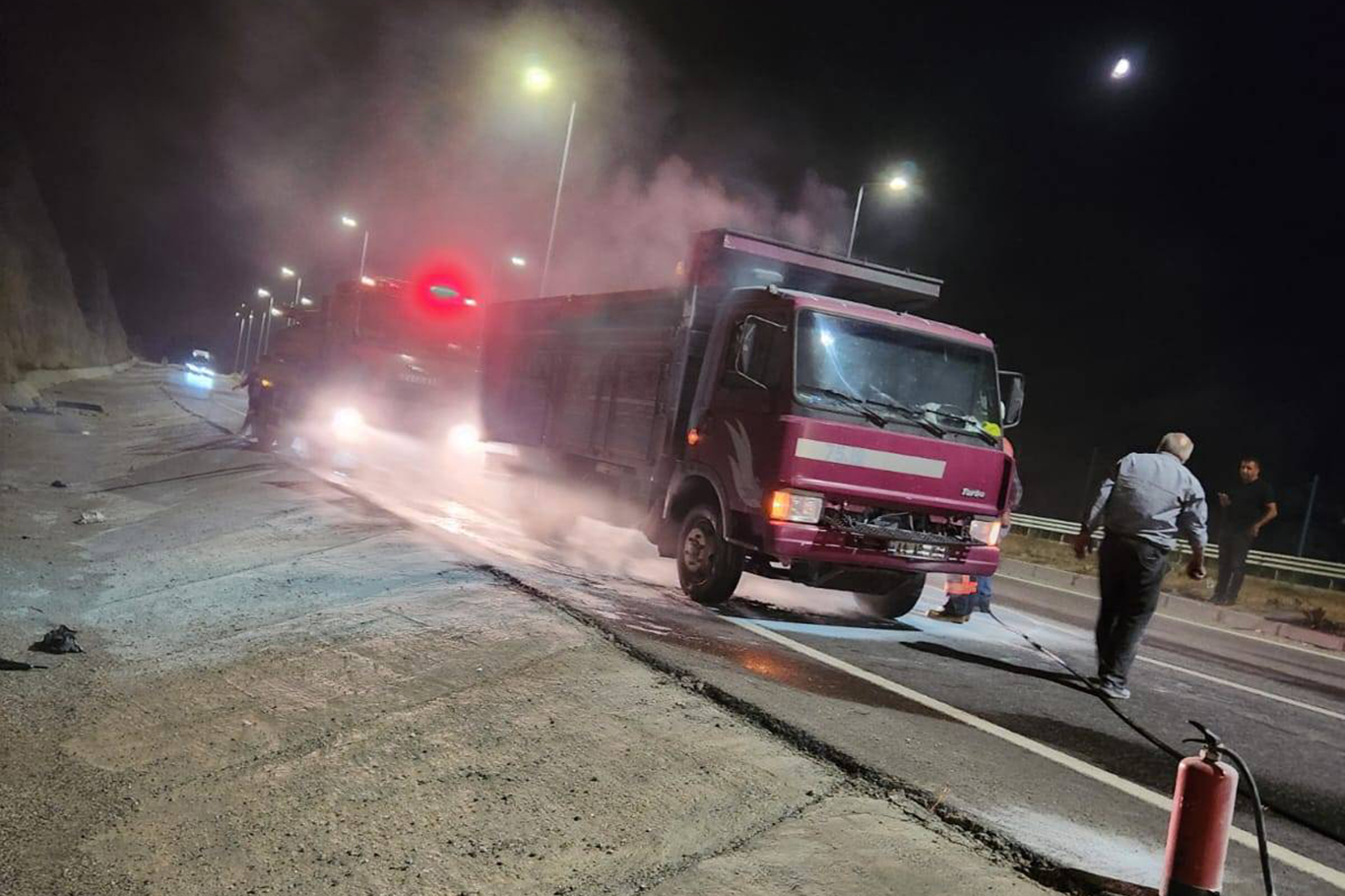 Hekimhan ilçesinde seyir halindeki