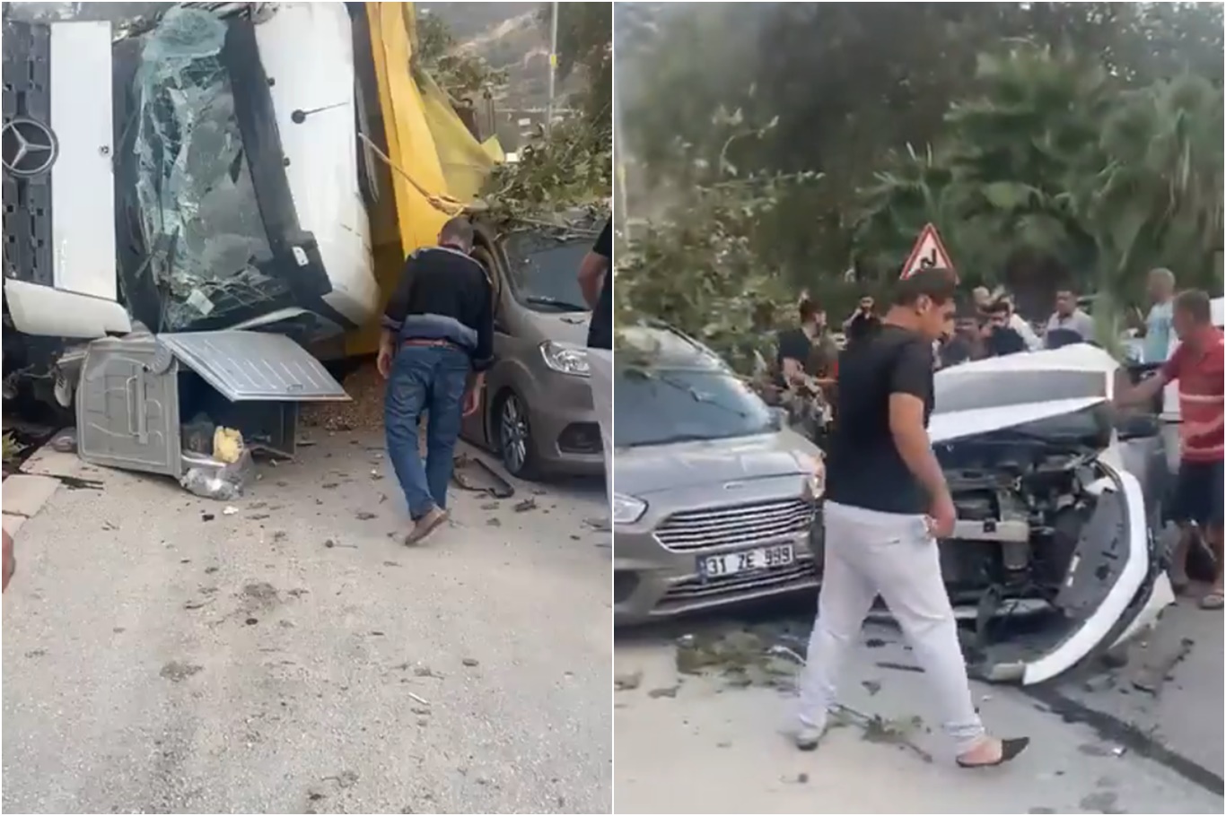 Hatay’ın Defne ilçesinde fren