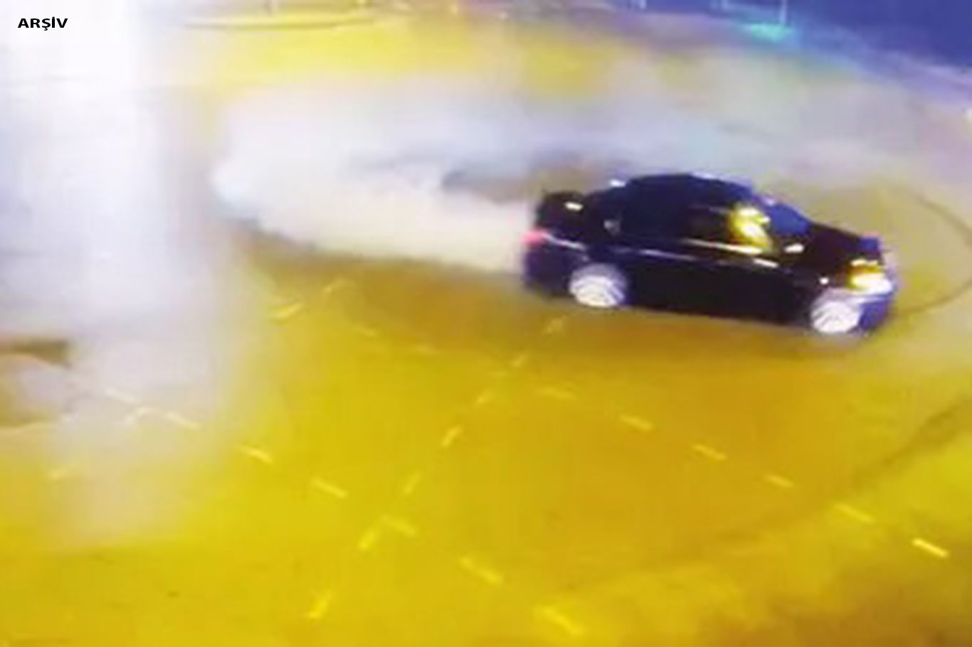 Kayseri’de drift yaparak trafiği