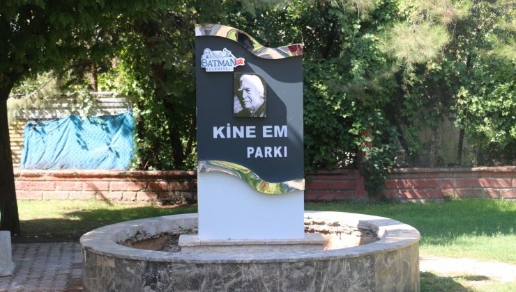 parkların giriş tabelaları yenilendi