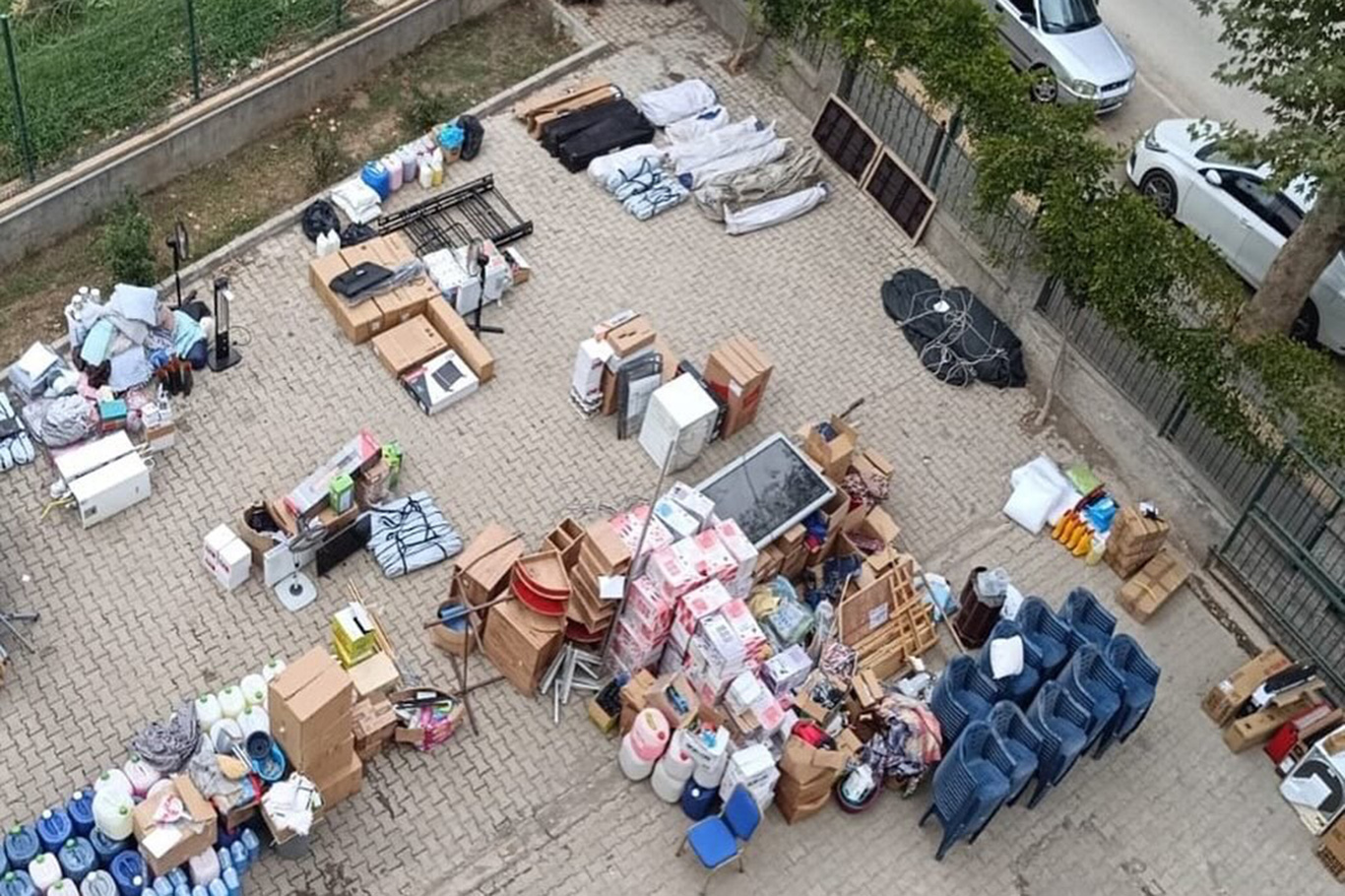 Kahramanmaraş’ta, depremzedeler için gönderilen