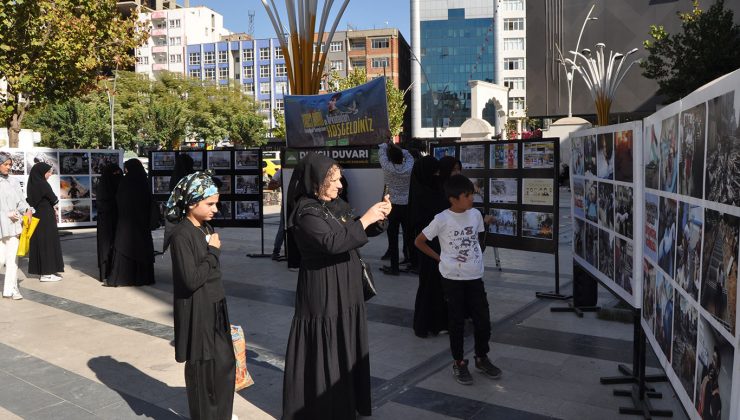 6-8 ekim ve gazze şehidlerini konu alan resim sergisi açıldı