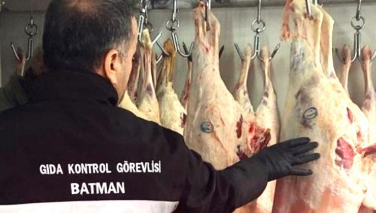 500 kiloyu aşkın kaçak et imha edildi