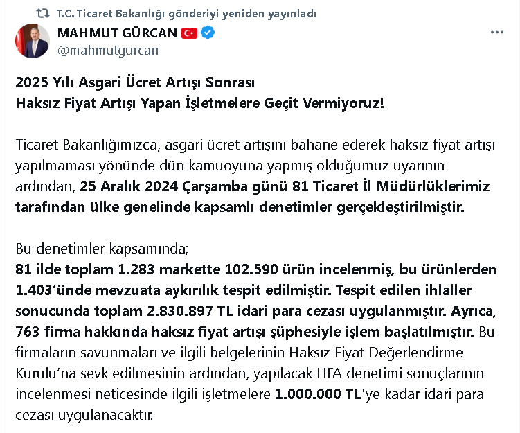 TİCARET Bakan Yardımcısı Mahmut