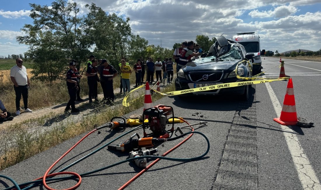 KAYSERİ’de otomobilin kamyona arkadan