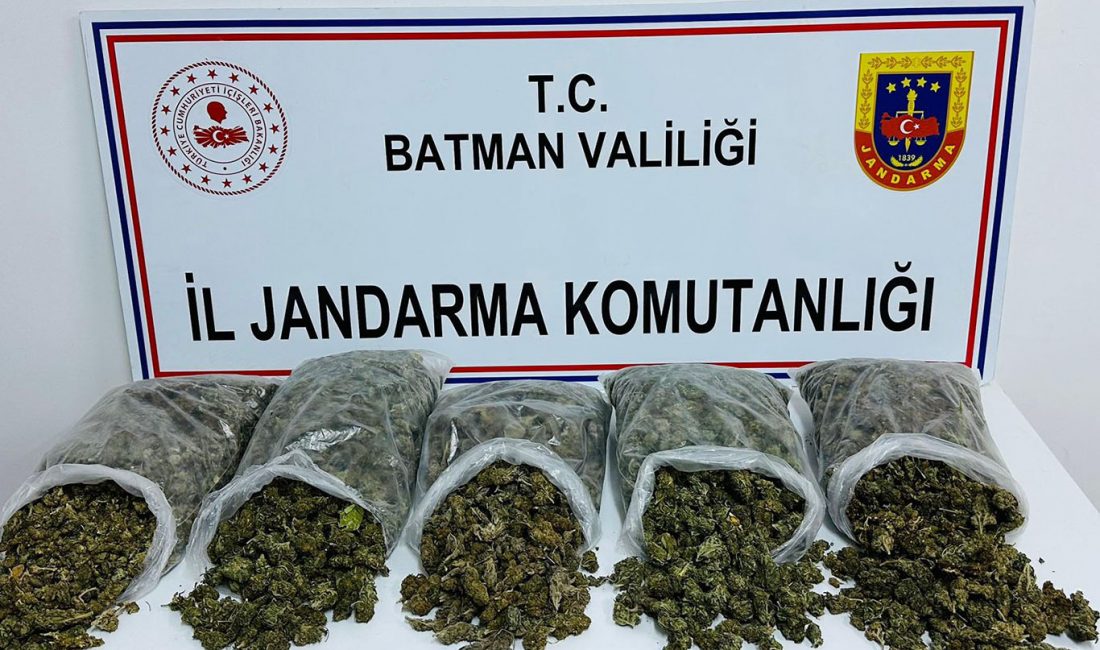 Batman'da yapılan operasyonda, uyuşturucu