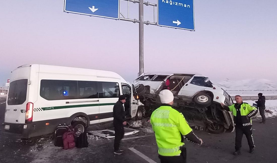 KARS- Kağızman kavşağında iki