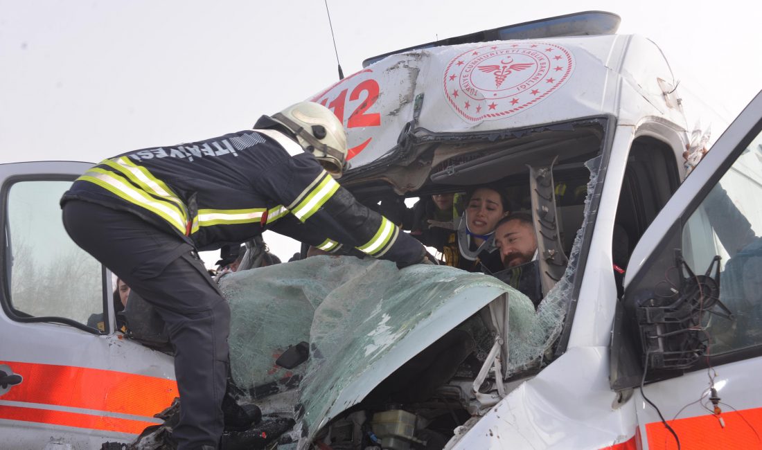 ERZURUM'da trafik kazası ihbarına